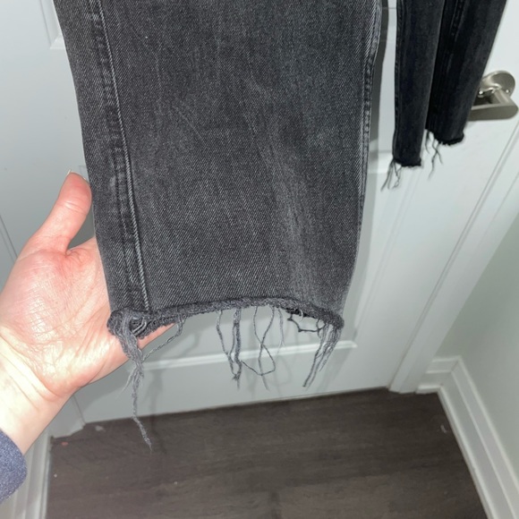 Casual 7/8 length loose fit black zara jeans - Picture 4 of 5